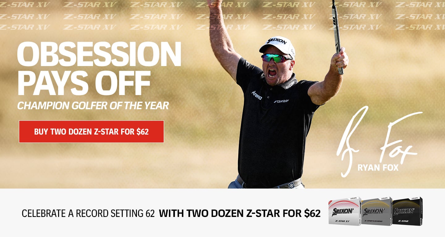 OBSESSION PAYS OFF RYAN FOX THE OPEN CHAMPIONSHIP CHAMPION GOLFER OF THE YEAR