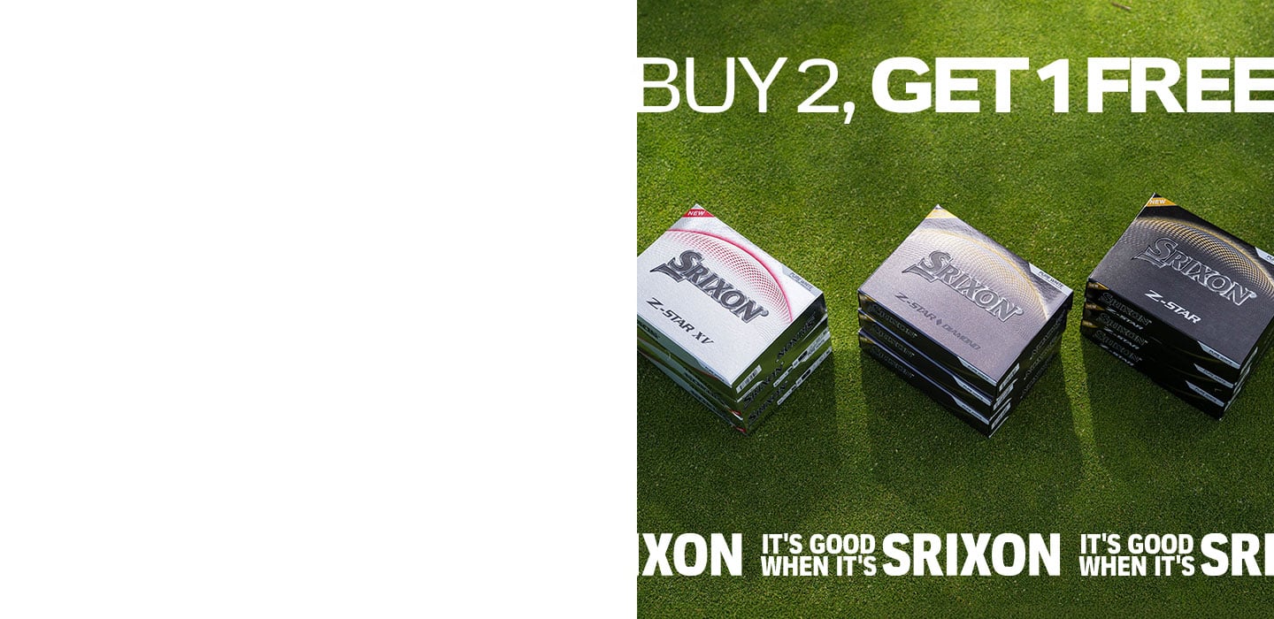 Buy 2 Get 1 Free. It's Good When It's Srixon.