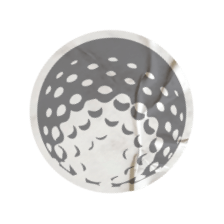 Golf ball sticker