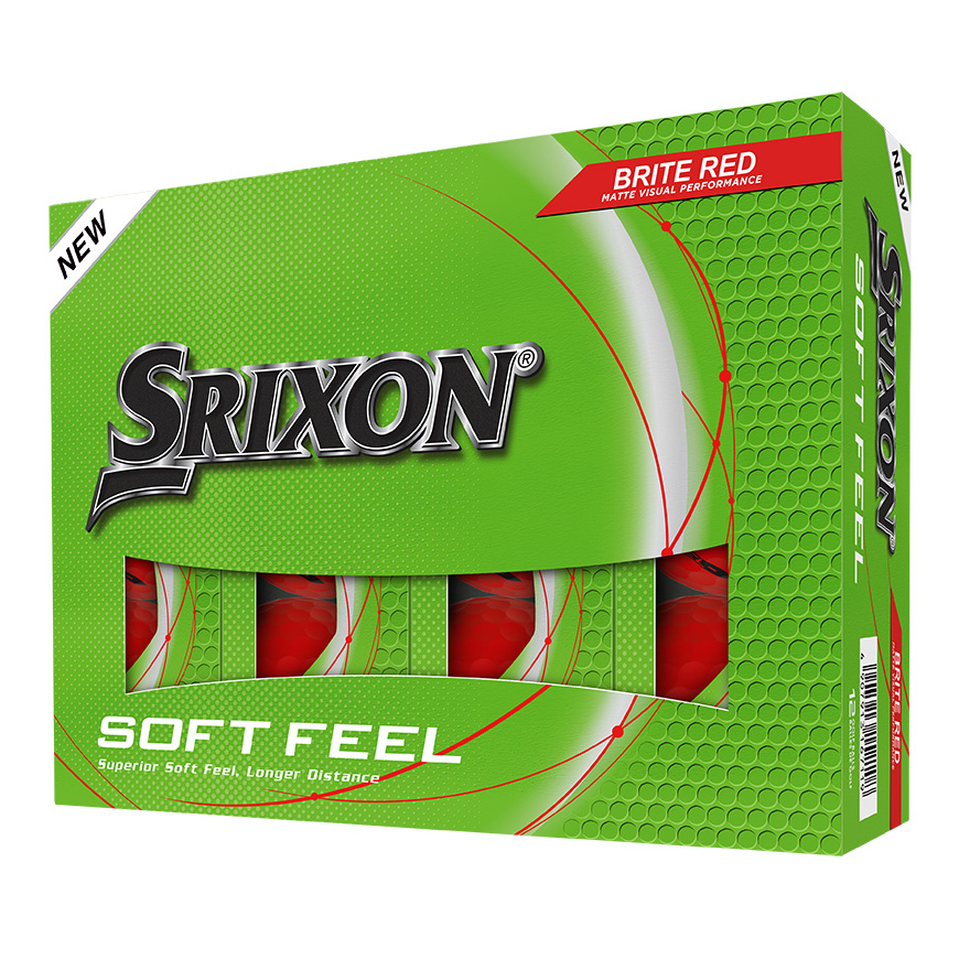 SOFT FEEL BRITE Golf Balls,Brite Red