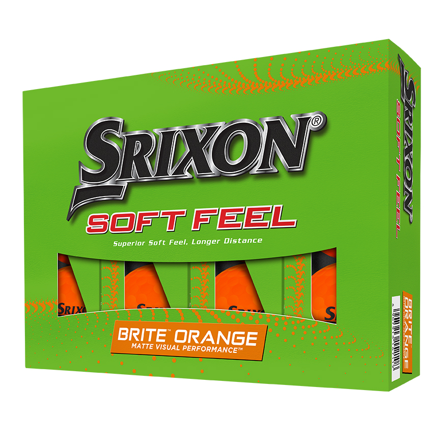 SOFT FEEL BRITE Golf Balls,Brite Orange