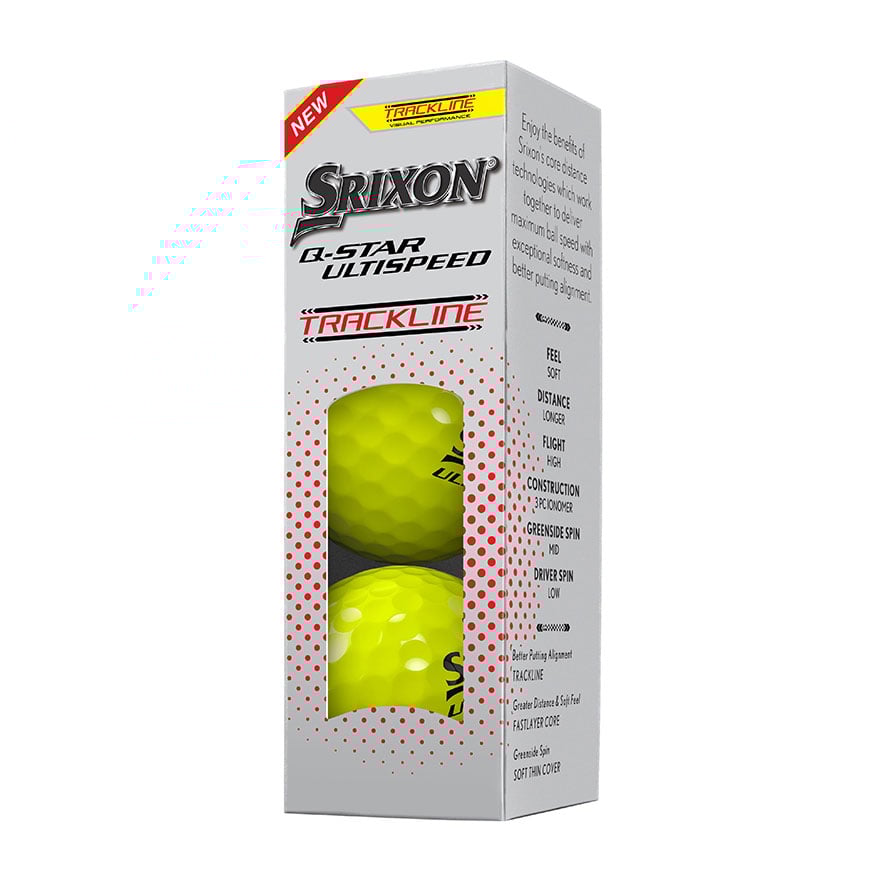 Q-STAR ULTISPEED Golf Balls Trackline,Tour Yellow image number null