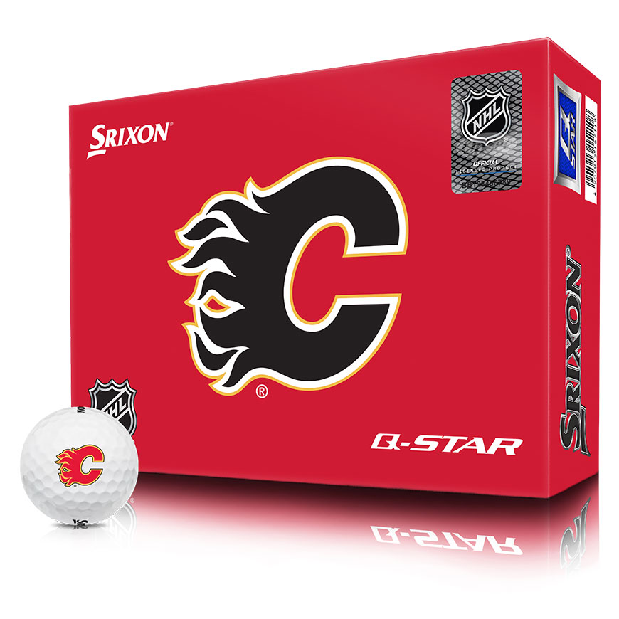 NHL LOGO Q-STAR Golf Balls,Calgary-Flames