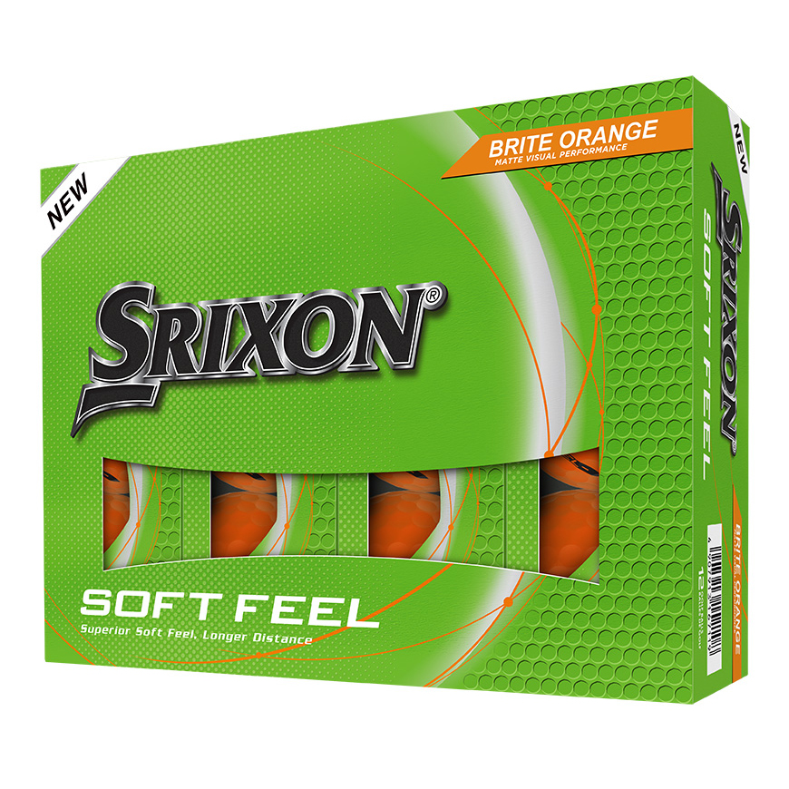 SOFT FEEL BRITE Golf Balls,Brite Orange