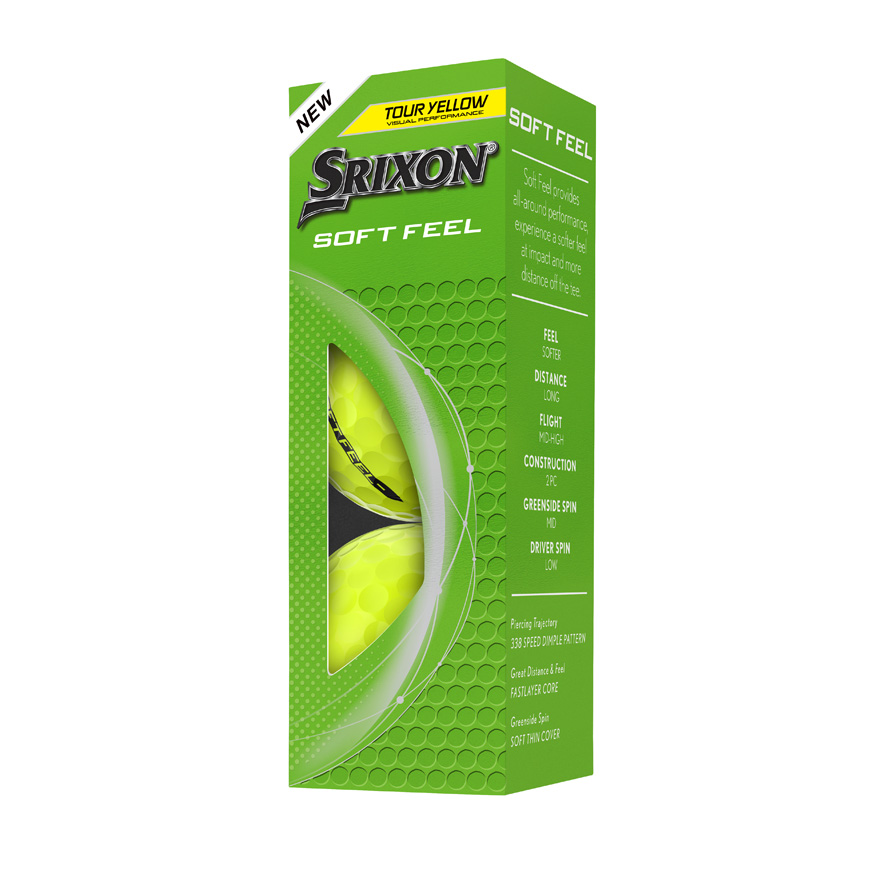 SOFT FEEL Golf Balls,Tour Yellow image number null