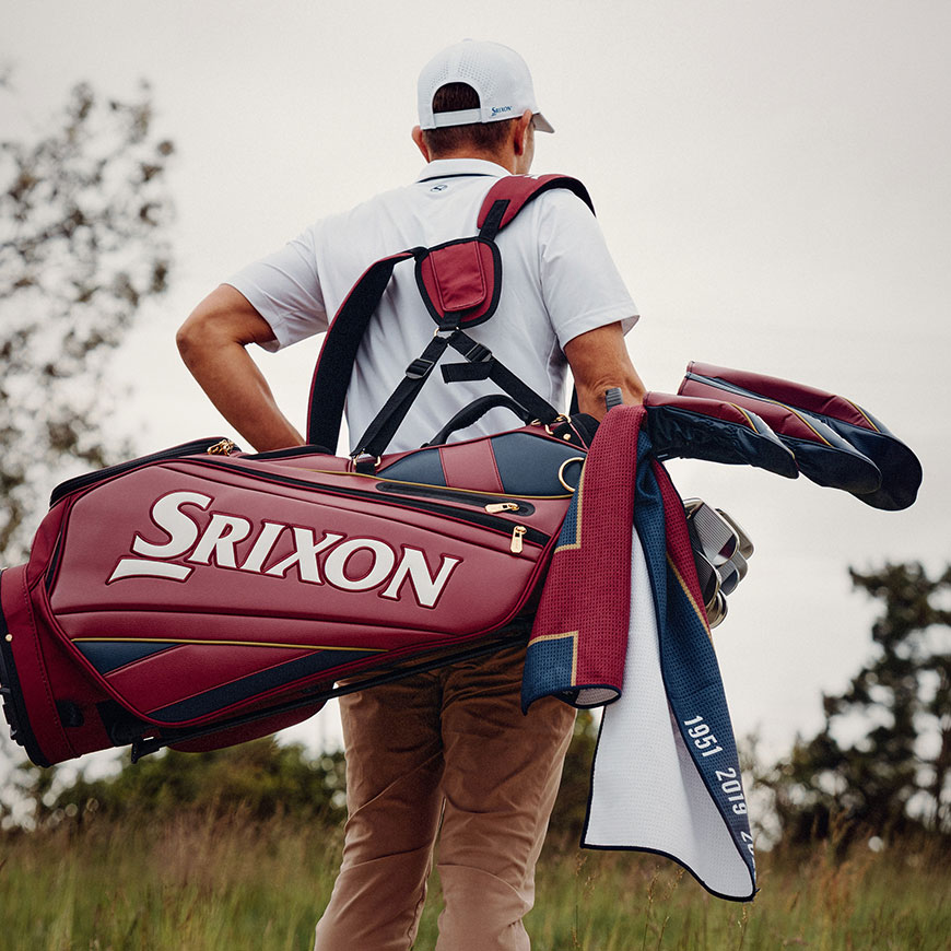 Summer Major Stand Bag,Wine/Navy image number null