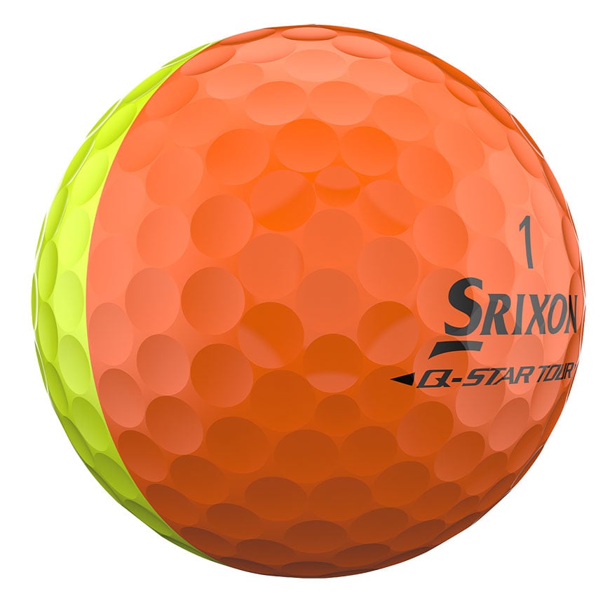 Q-STAR TOUR DIVIDE Golf Balls,Yellow/Orange image number null