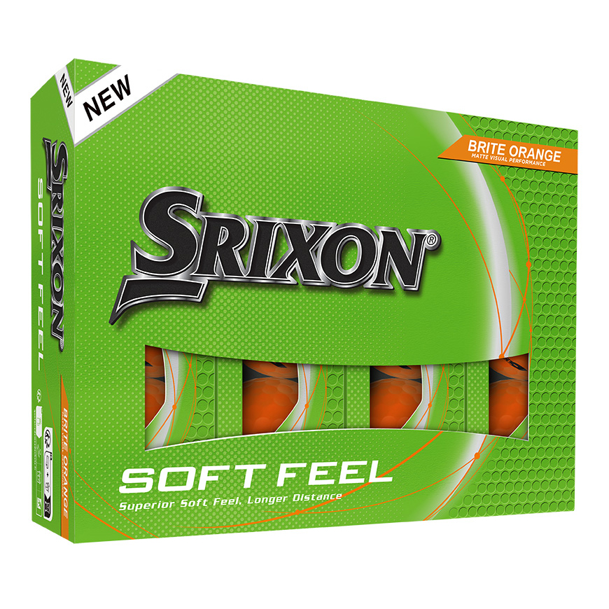 SOFT FEEL BRITE Golf Balls,Brite Orange image number null