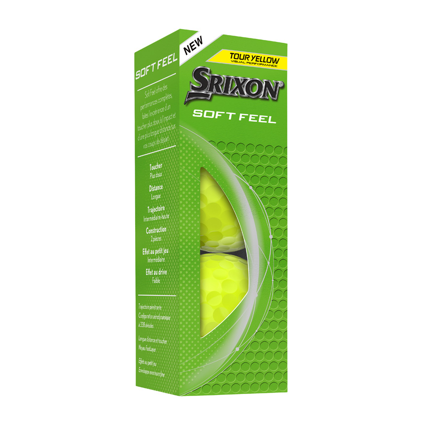 SOFT FEEL Golf Balls,Tour Yellow image number null