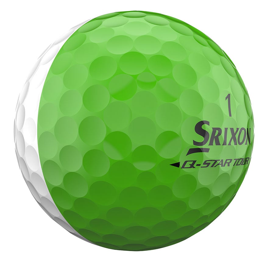 Q-STAR TOUR DIVIDE Golf Balls,White/Green image number null