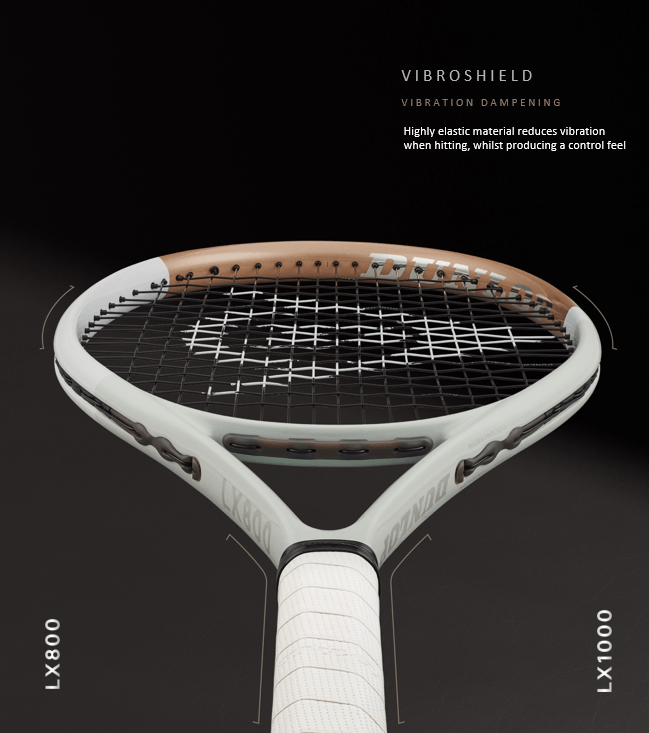 Vibroshield: vibration Dampening | Highly elastic material reduces vibration when hitting, whilst producing a control feel
