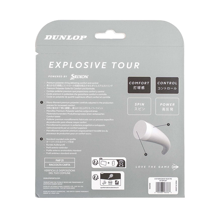 Explosive Tour Tennis String - Silver