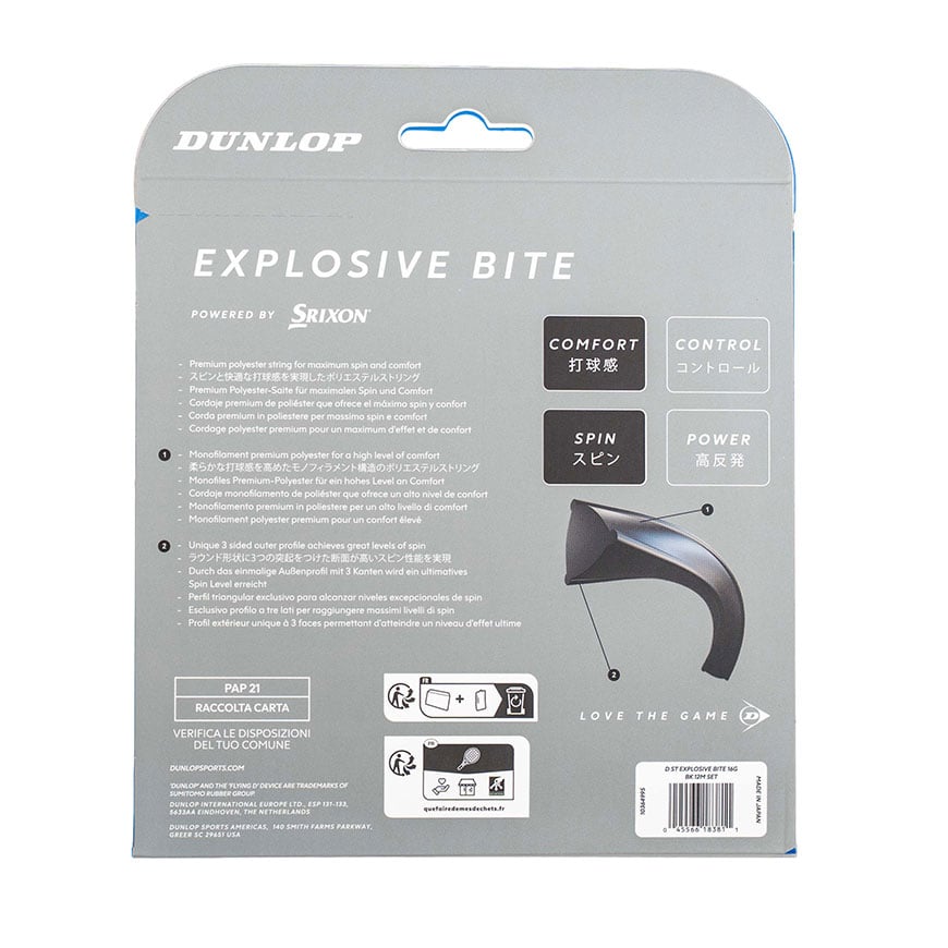 Explosive Bite Tennis String - Black