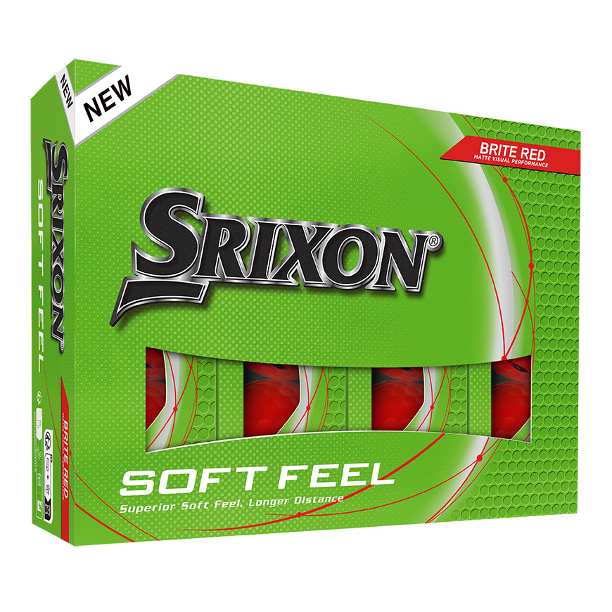 SOFT FEEL BRITE Golf Balls,Brite Red image number null