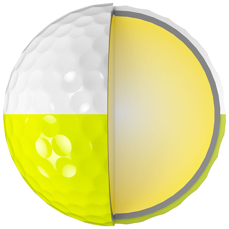 Z-STAR DIVIDE Golf Balls (Prior Generation),White / Tour Yellow image number null