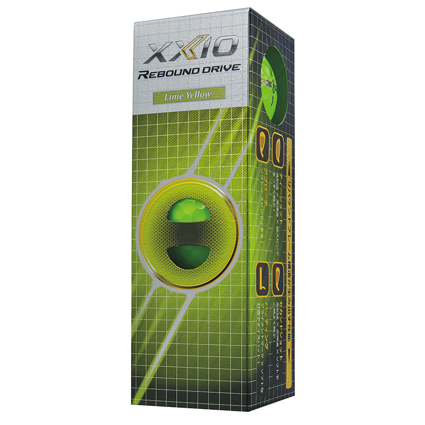 XXIO Rebound Drive Golf Balls,Lime Yellow image number null