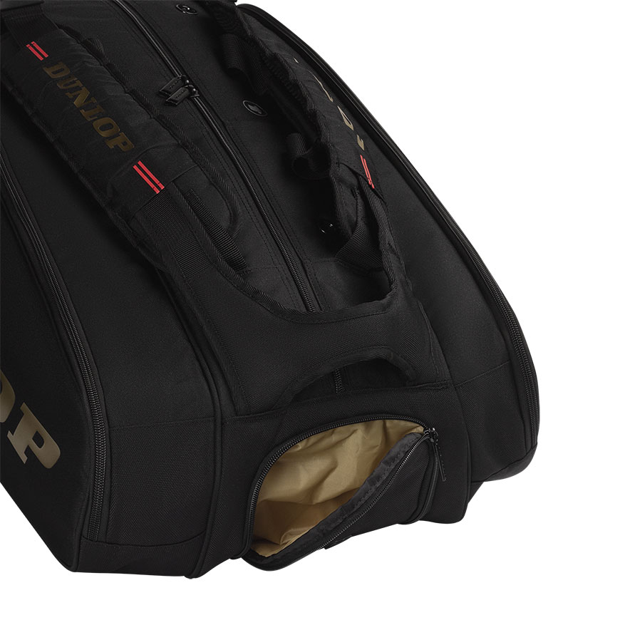 CX Performance Limited 12 Racket Bag,Black/Red/Gold image number null