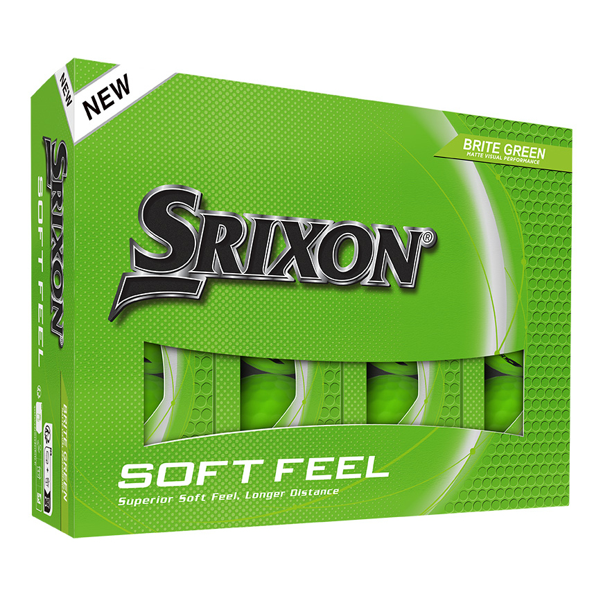 SOFT FEEL BRITE Golf Balls,Brite Green image number null