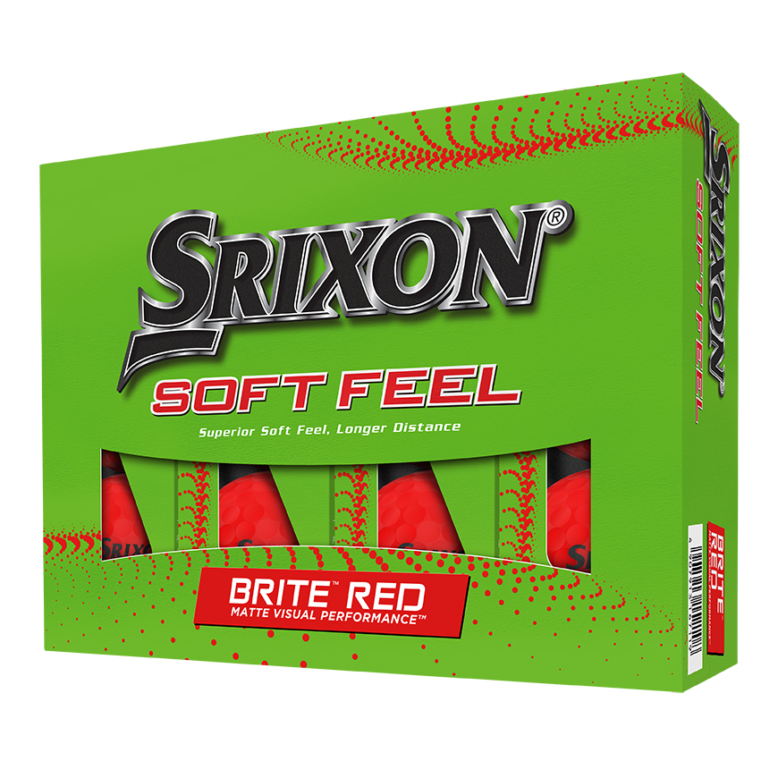 SOFT FEEL BRITE Golf Balls,Brite Red