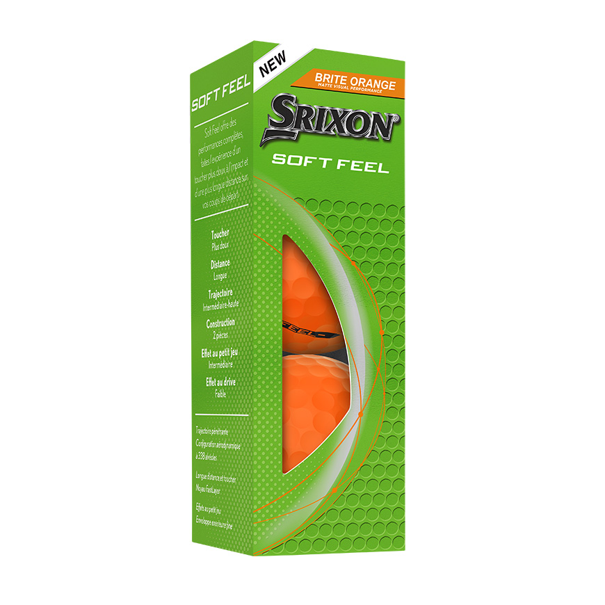 SOFT FEEL BRITE Golf Balls,Brite Orange image number null