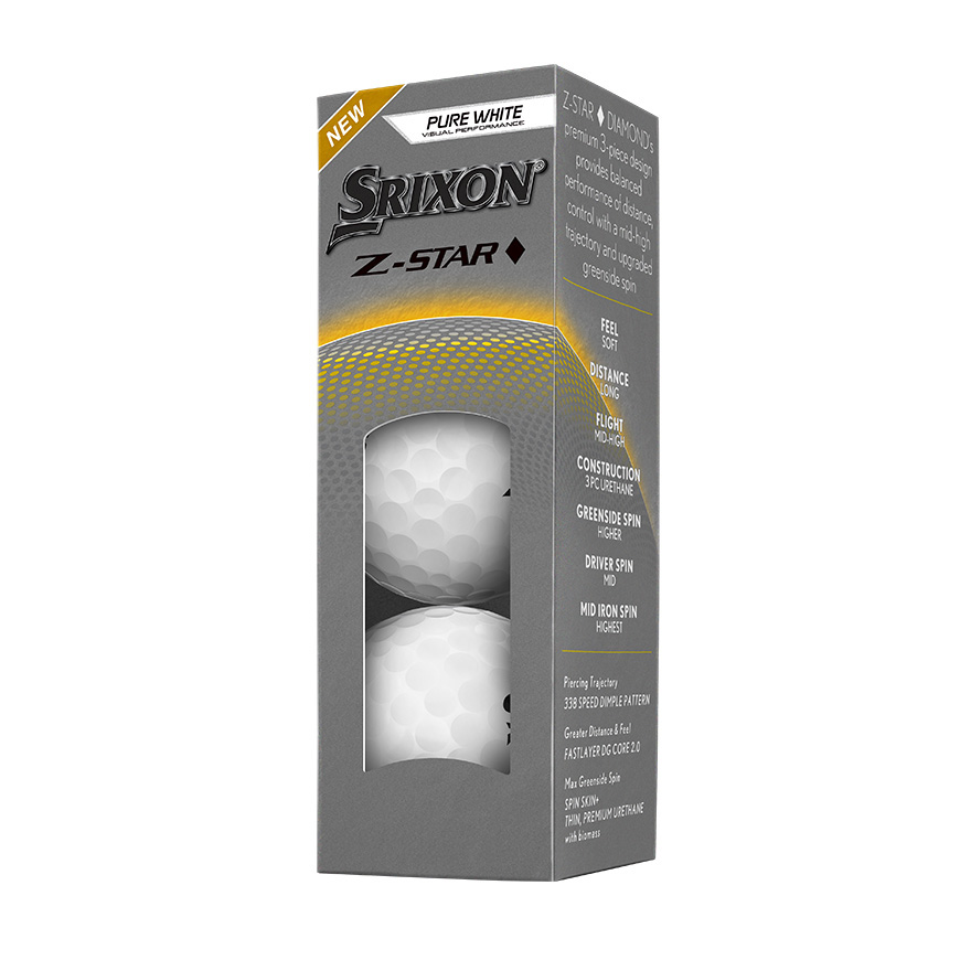 Z-STAR DIAMOND Golf Balls,Pure White image number null