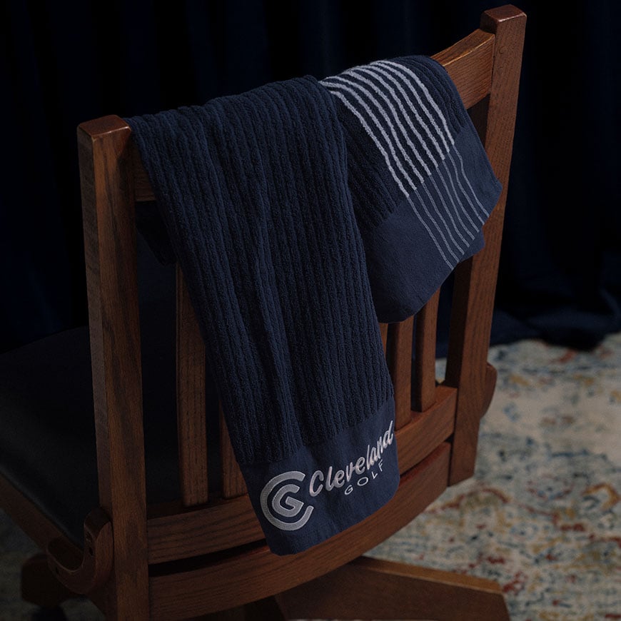 Retro Caddie Towel - Navy