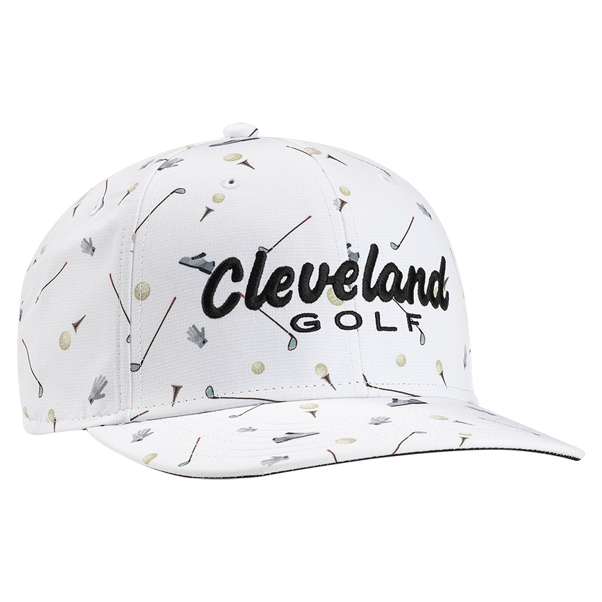 Cleveland Golf Print Hat,White