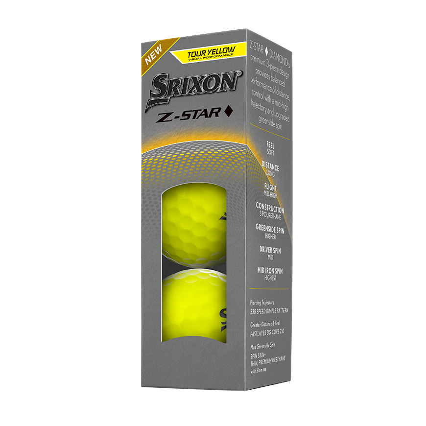 Z-STAR DIAMOND Golf Balls,Tour Yellow image number null