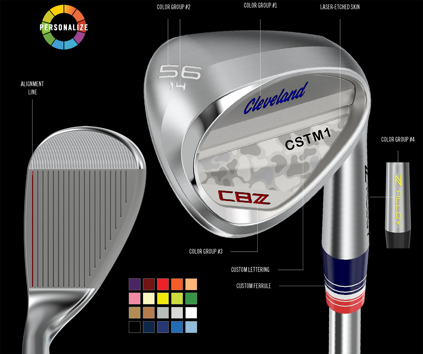 Example CBZ with custom paintfill, engraving, skin, and ferrule