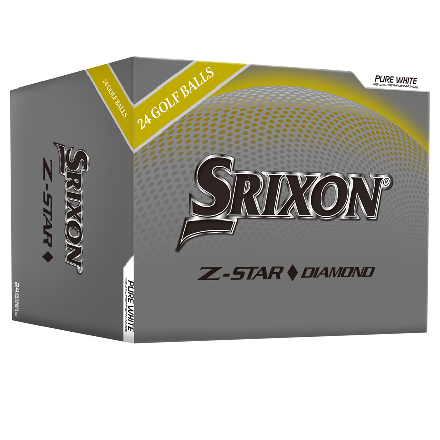 Z-STAR DIAMOND Golf Balls 24 Pack,Pure White image number null